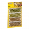 104 touffes d'herbes fleurs sauvages 6 - 9 mm -HO 1/87-NOCH 07012