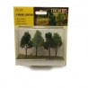 4 Arbres assortis 60 / 70 mm de haut-HO 1/87-FALLER 181379