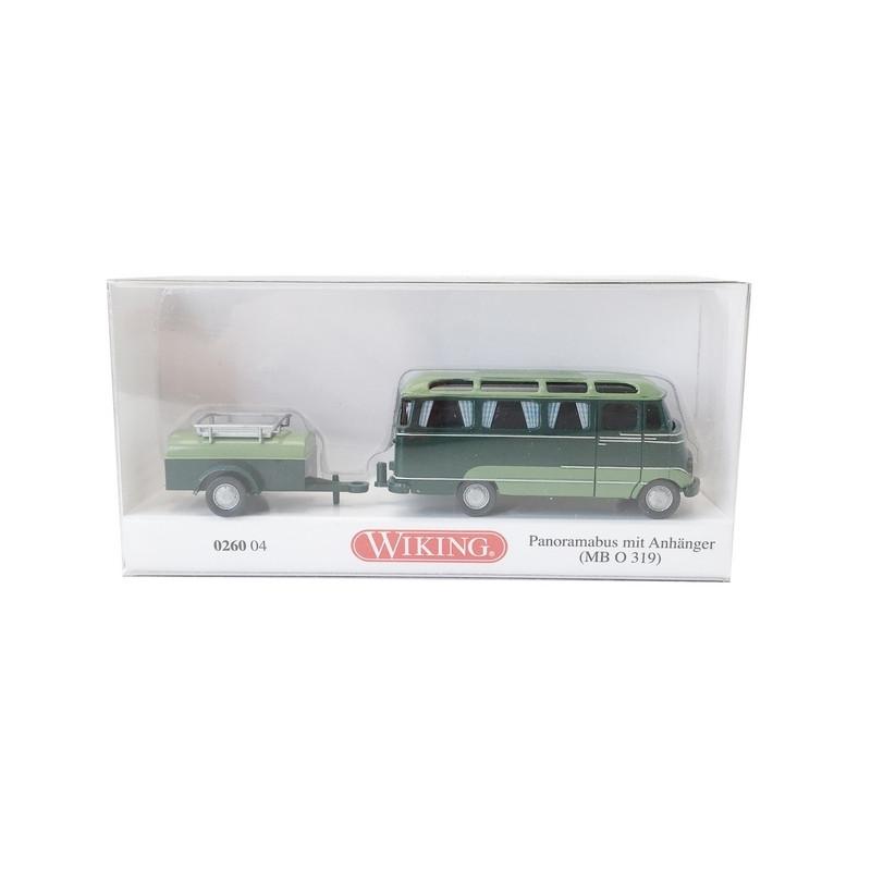 Mercedes 039 "Panorama" avec remorque-HO 1/87-WIKING 26004