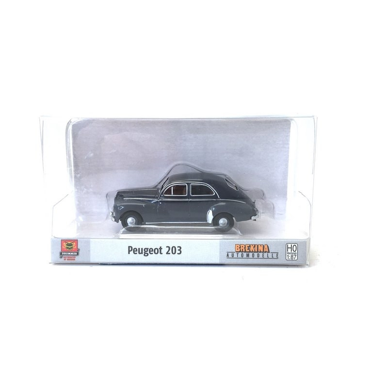 Peugeot 203 Grise-HO-1/87-BREKINA 2508