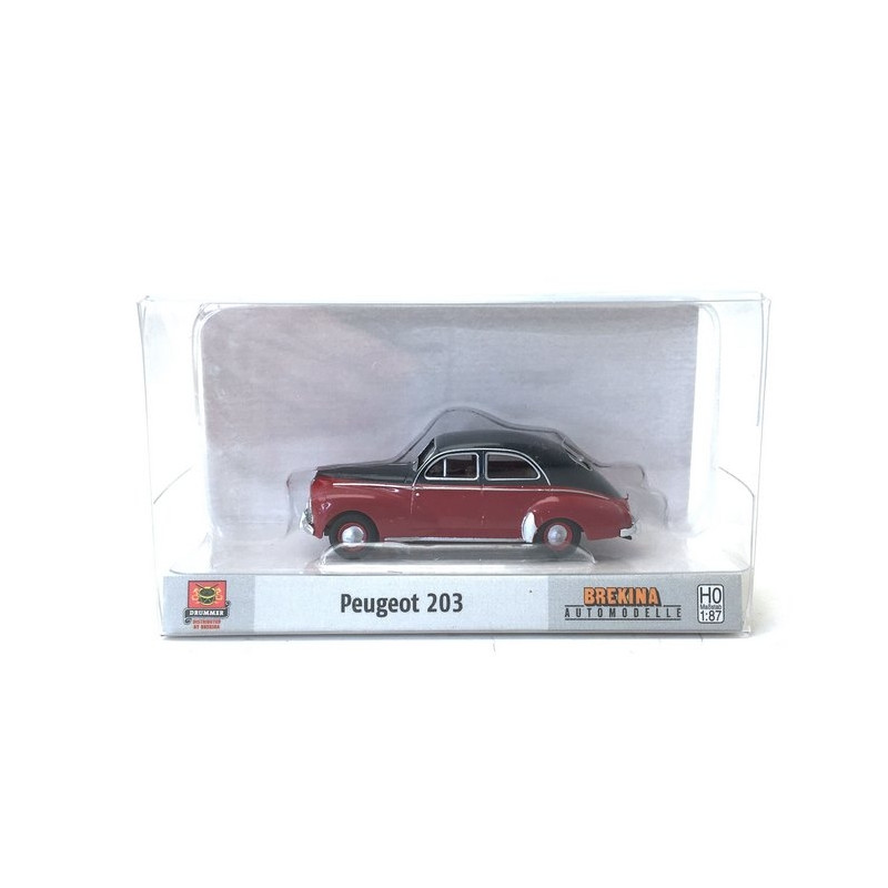 Peugeot 203 Bi-Ton Gris / Bordeaux-HO-1/87-BREKINA 29060