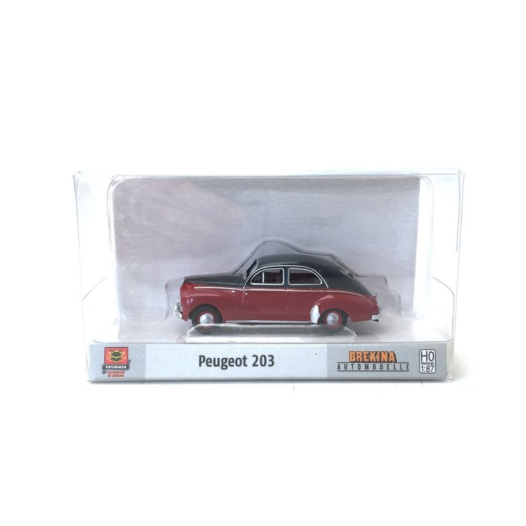 Peugeot 203 Bi-Ton Gris / Bordeaux-HO-1/87-BREKINA 29060
