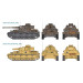 2 tanks Sd. Kfz. 161 Pz. Kpfw. IV Ausf. F1/F2 - 1/72 - ITALERI 7514