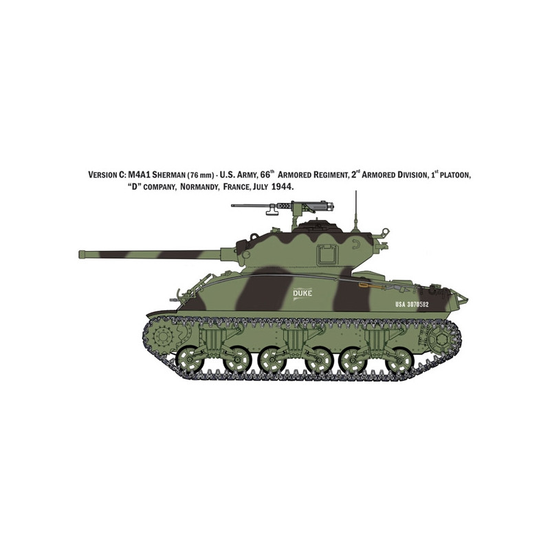 Tank M4A1 Sherman avec infanterie US - 1/35 - ITALERI 6568