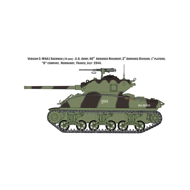 Tank M4A1 Sherman avec infanterie US - 1/35 - ITALERI 6568