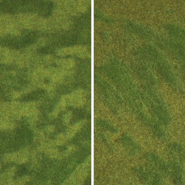 2 Tapis d'Herbe Lande 25 x 25 cm "NATUR +"-HO-1/87-NOCH 07473
