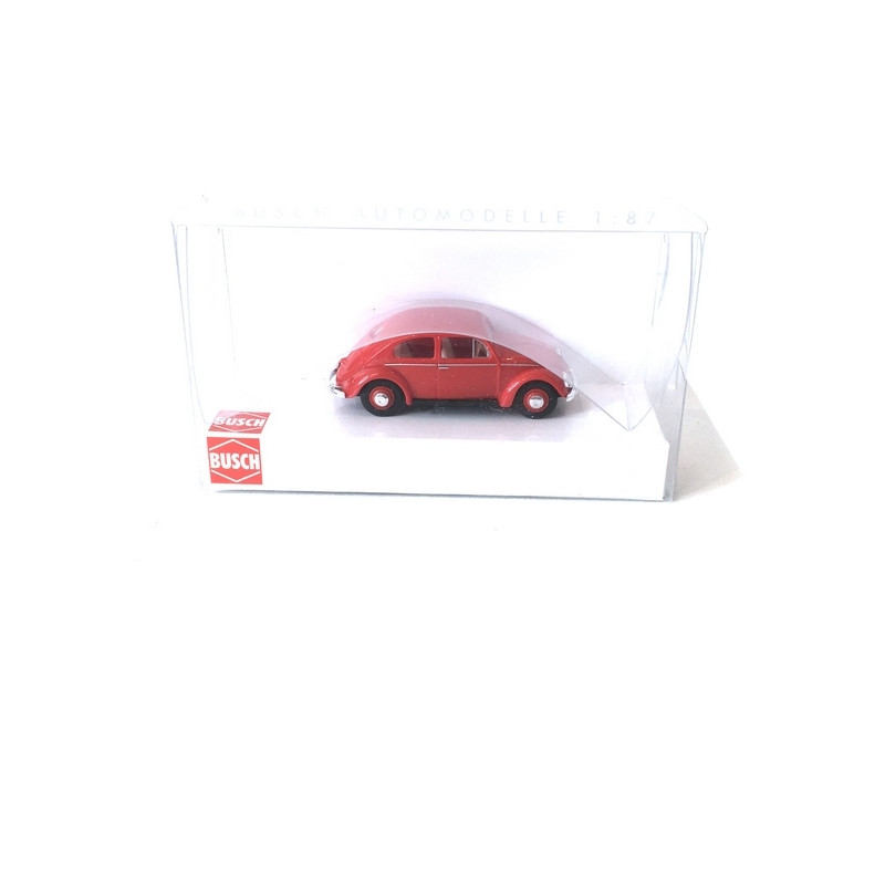 Volkswagen Coccinelle Split 1952 Rouge-HO 1/87-BUSCH 52901