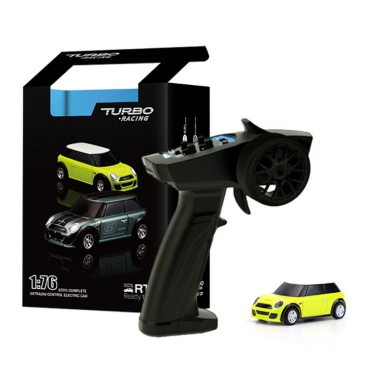 Mini John Cooper Works Micro Rallye RTR Jaune - 1/76 - TURBO RACING TBC10
