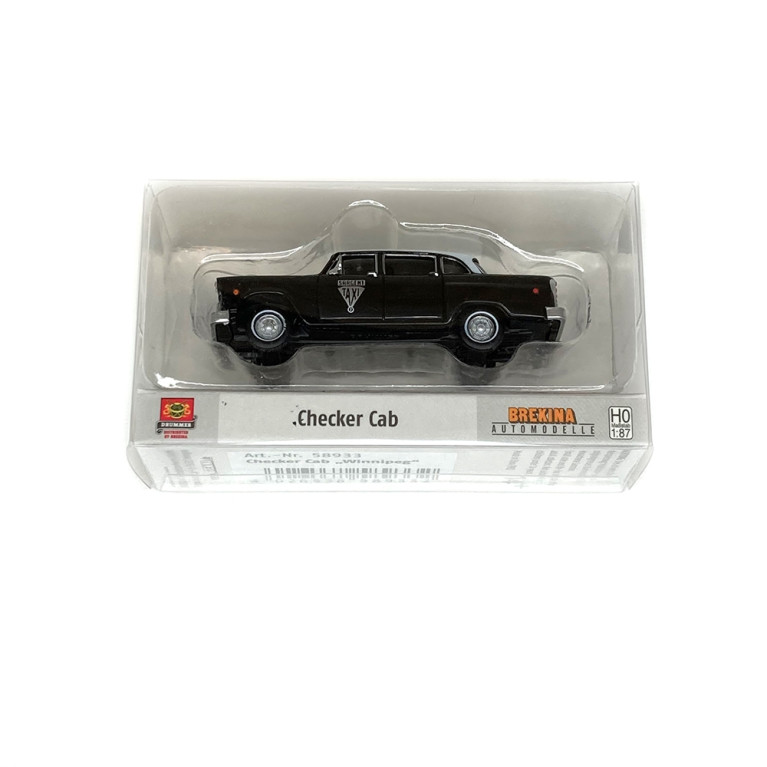 Checker "Winnipeg" taxi noir/blanc -HO 1/87-BREKINA 58933