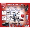 Coffret aéro HD double action compresseur peinture ultra polyvalent +UC01 - PRINCE AUGUST AE05+