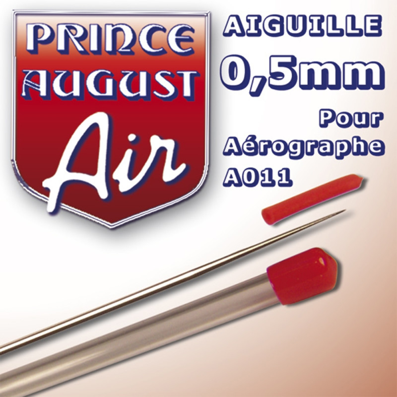 Aiguille 0,5 pour aérographe A011 - PRINCE AUGUST AA005 Aiguille 0,5 pour aérographe A011 - PRINCE AUGUST AA005