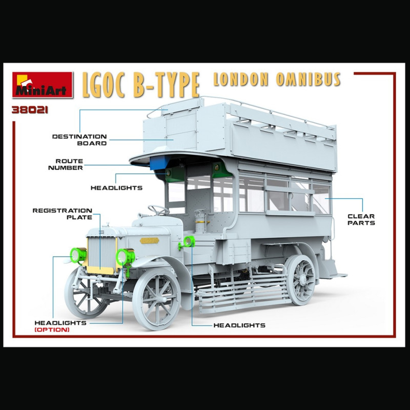 Omnibus LGOC Type - B, Londres - MINIART 38021 - 1/35