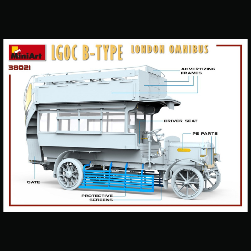 Omnibus LGOC Type - B, Londres - MINIART 38021 - 1/35