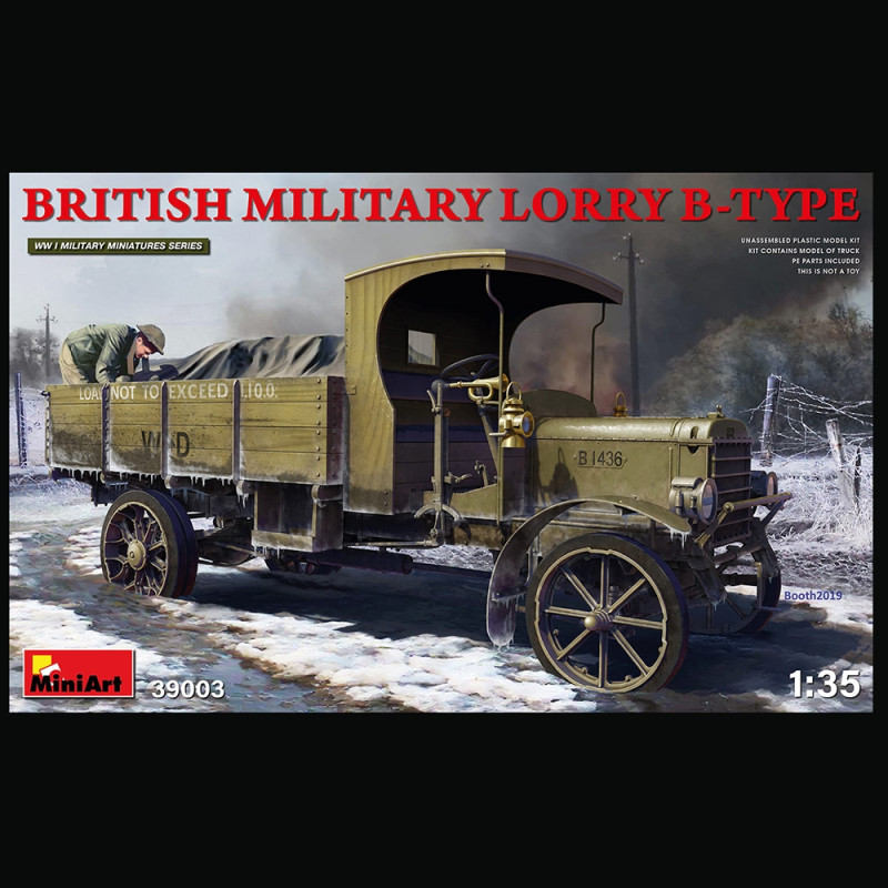 Camion Militaire LGOC Type - B, LORRY - MINIART 39003 - 1/35