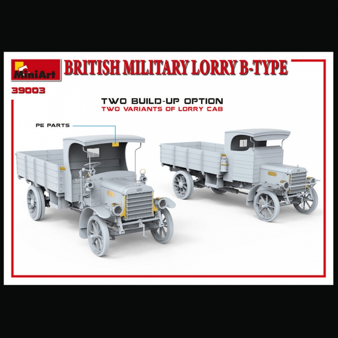 Camion Militaire LGOC Type - B, LORRY - MINIART 39003 - 1/35