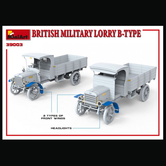 Camion Militaire LGOC Type - B, LORRY - MINIART 39003 - 1/35