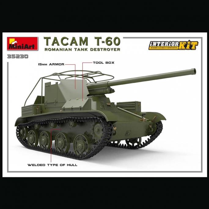 Destructeur de chars, TACAM T-60 (ROUMAIN) - MINIART 35230 - 1/35