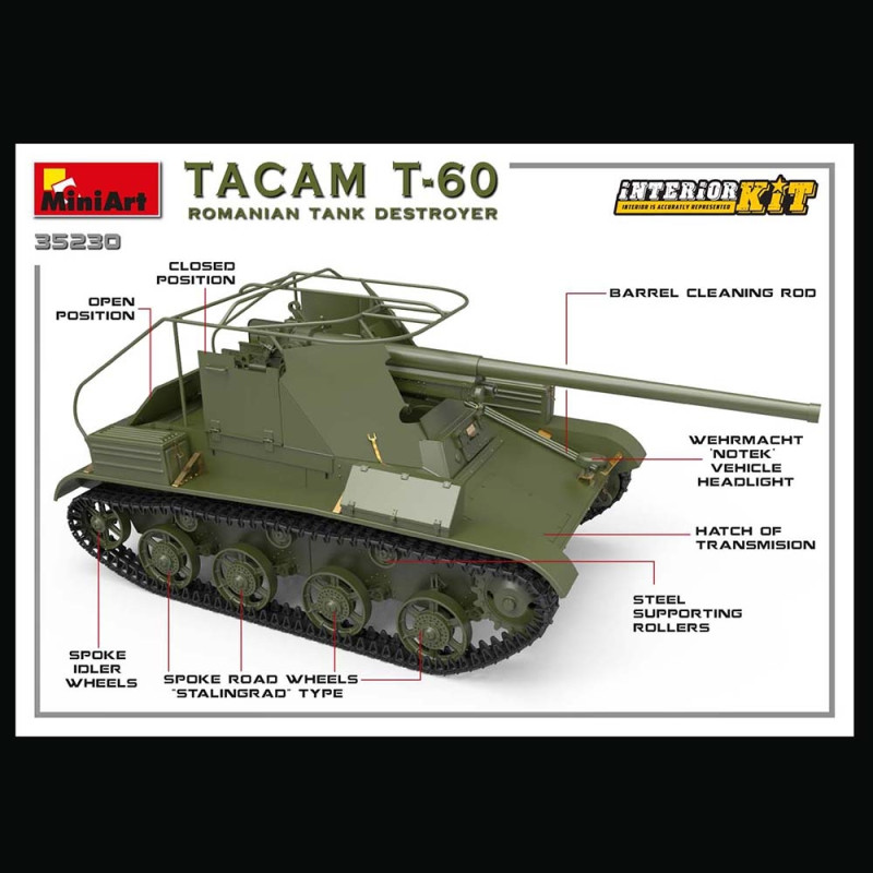 Destructeur de chars, TACAM T-60 (ROUMAIN) - MINIART 35230 - 1/35