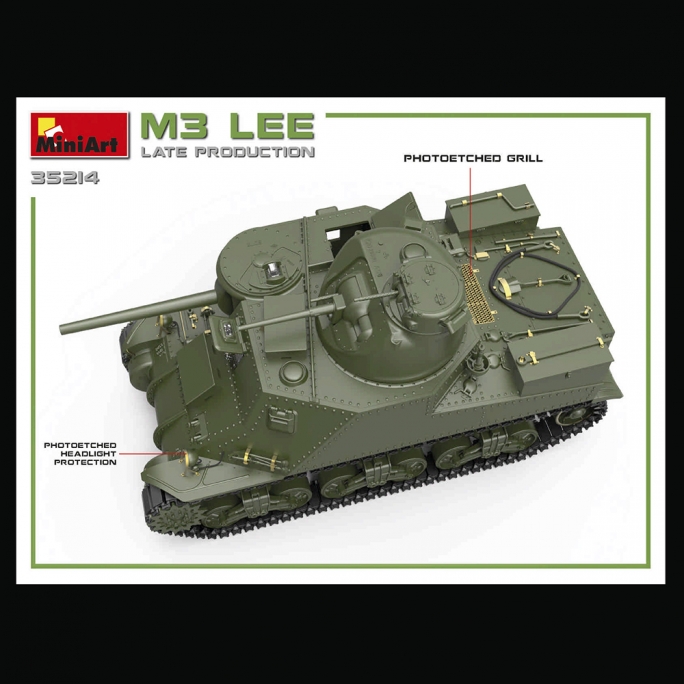 Char / Tank, M3 LEE (Américain - Britannique) - MINIART 35214 - 1/35
