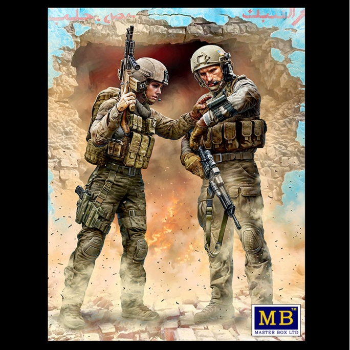 Soldats Modern War Series No 1 Kit - MASTER BOX 24068 - 1/24