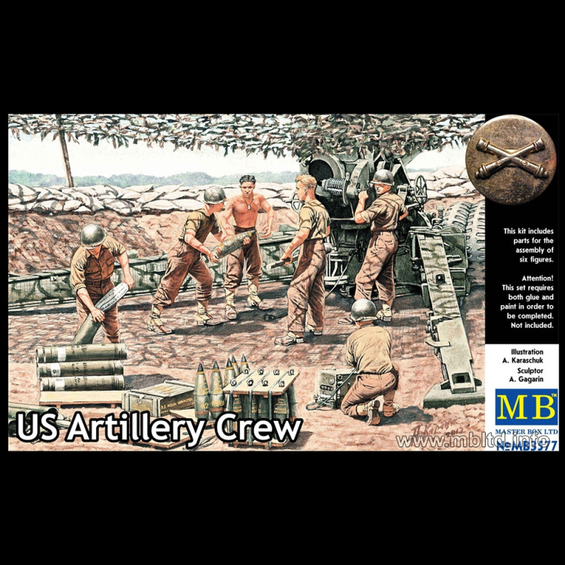 Equipe d'artillerie Américaine Kit - MASTER BOX 3577 - 1/35