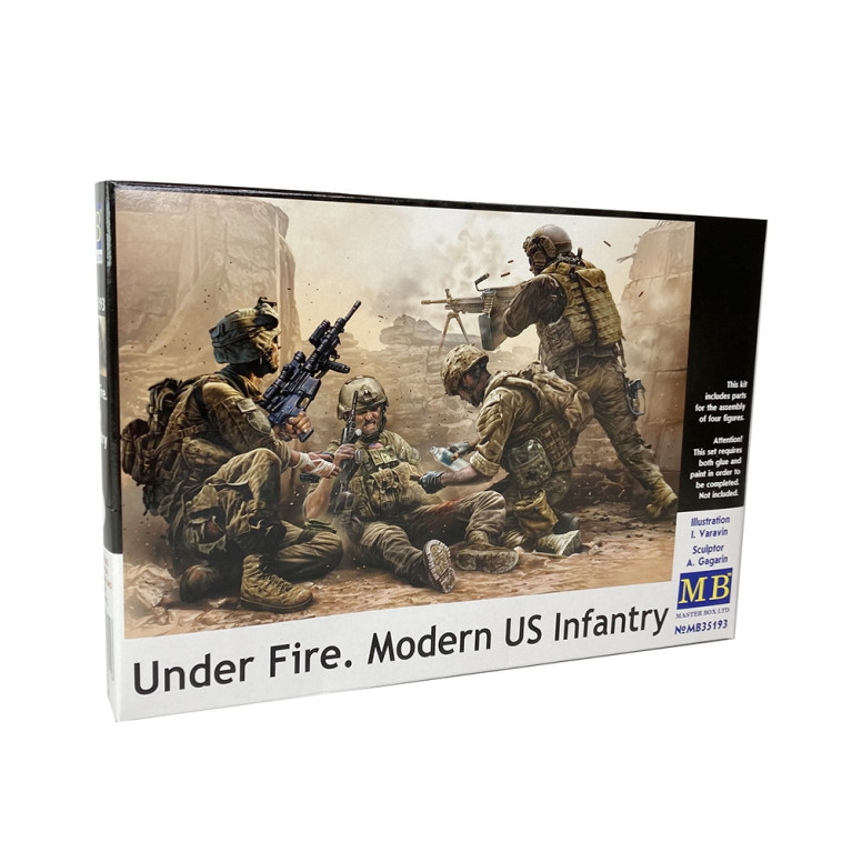 Infanterie Américaine, "Sous les balles" - MASTER BOX 35193 - 1/35