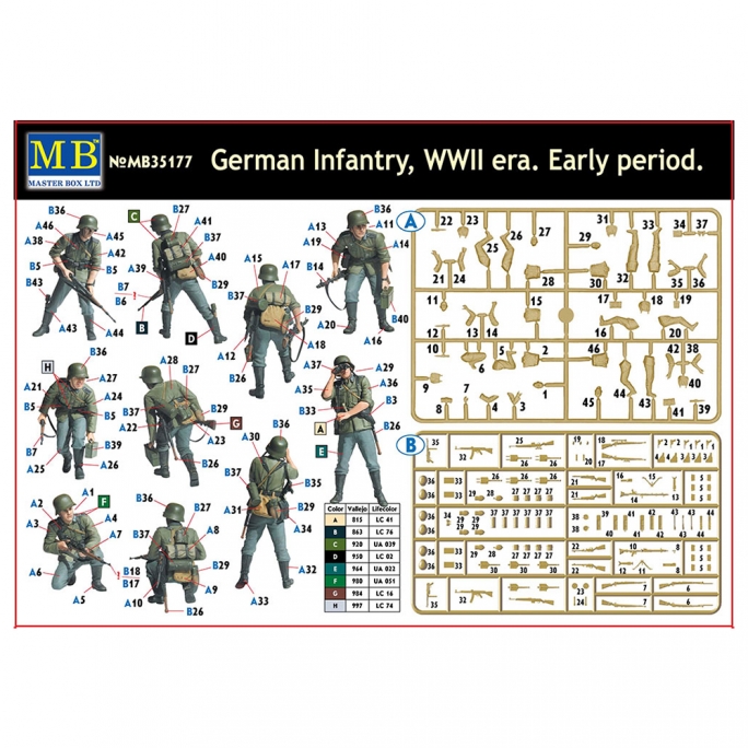 Infanterie Allemande, WW2 - MASTER BOX 35177 - 1/35