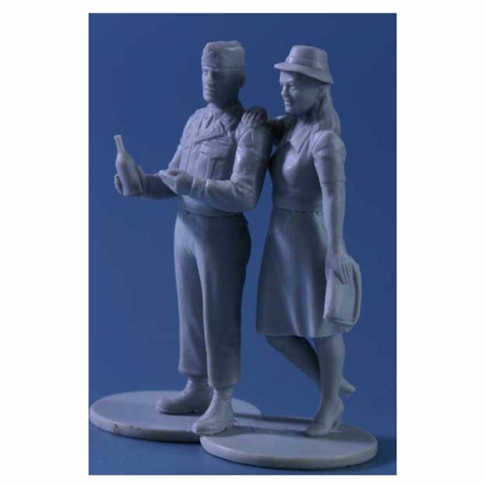 Figurines en Europe (x4), 1945 - MASTER BOX 3514 - 1/35