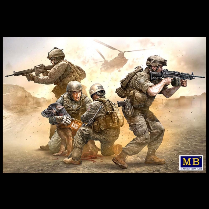 Chien Militaire blessé, "On abandonne pas un Soldat" - MASTER BOX 35181 - 1/35