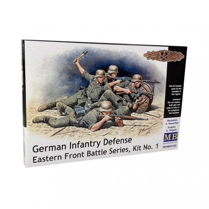 Infanterie Allemande, Défense, "Bataille du front Est" No 1 - MASTER BOX 35102 - 1/35
