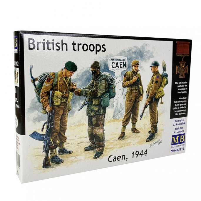 Troupe Britannique, Caen 1944 - MASTER BOX 3512 - 1/35