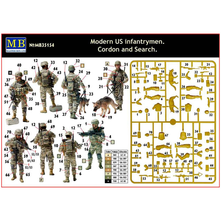 Infanterie Américaine, "Recherche" - MASTER BOX 35154 - 1/35