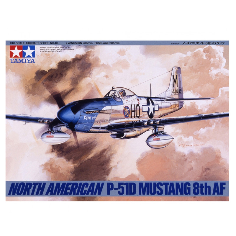 Avion P-51D Mustang 8th AF North American - TAMIYA 61040 - 1/48