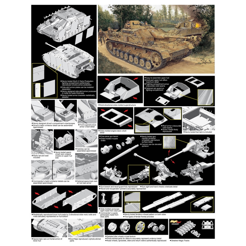 Tank Stug IV Sd.Kfz.167  - 1/35 - DRAGON 6520