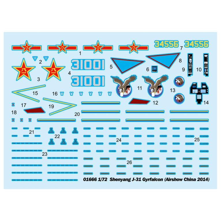 Avion Shenyang J-31 Gyrfalcon  - 1/72 - TRUMPETER 1666