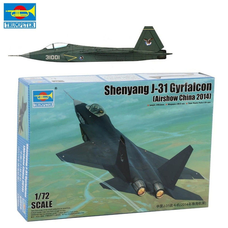 Avion Shenyang J-31 Gyrfalcon  - 1/72 - TRUMPETER 1666