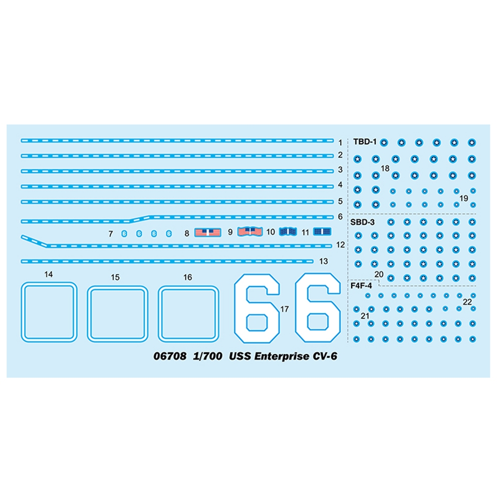 Plan De Modélisme USS ENTERPRISE CV-6 (1944) - Porte-avions - Échelle 1:196 - Paul Stamm Archiv - Neuf