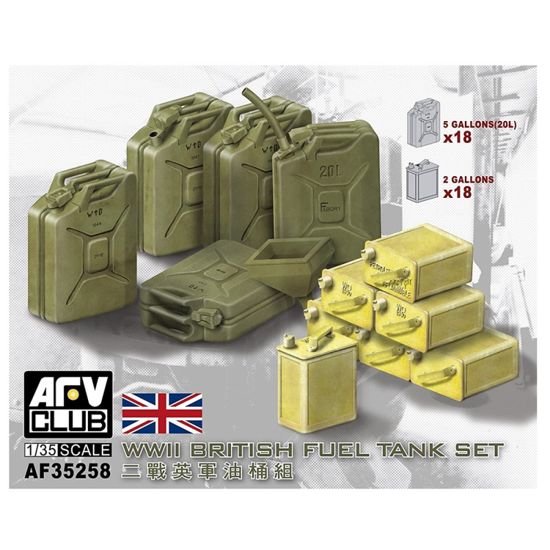 Set de jerricanes   - 1/35 - AFV CLUB 35258