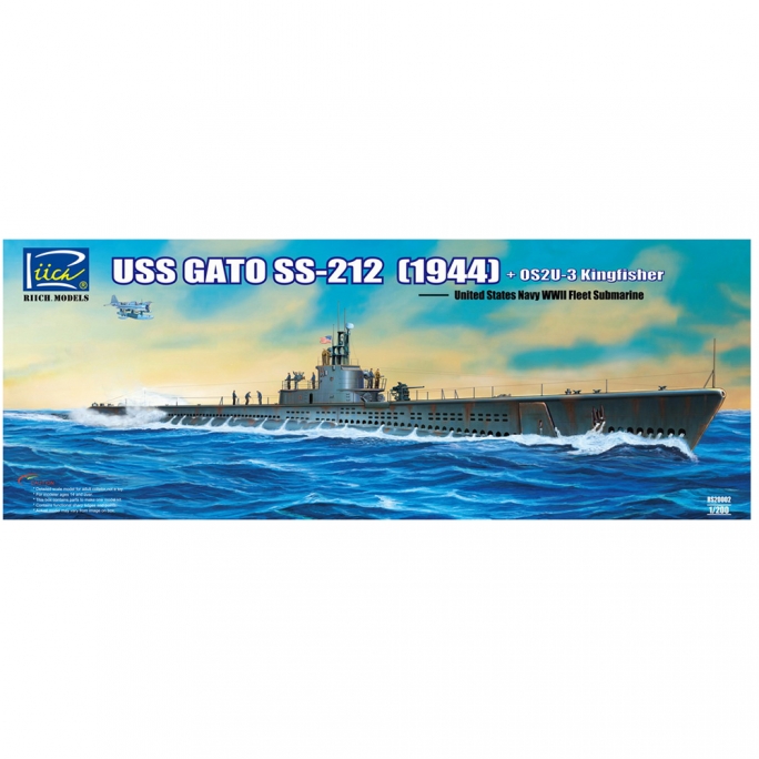 Sous marin USS Gato SS-212 1944  - 1/200 - RIICH MODELS 20002