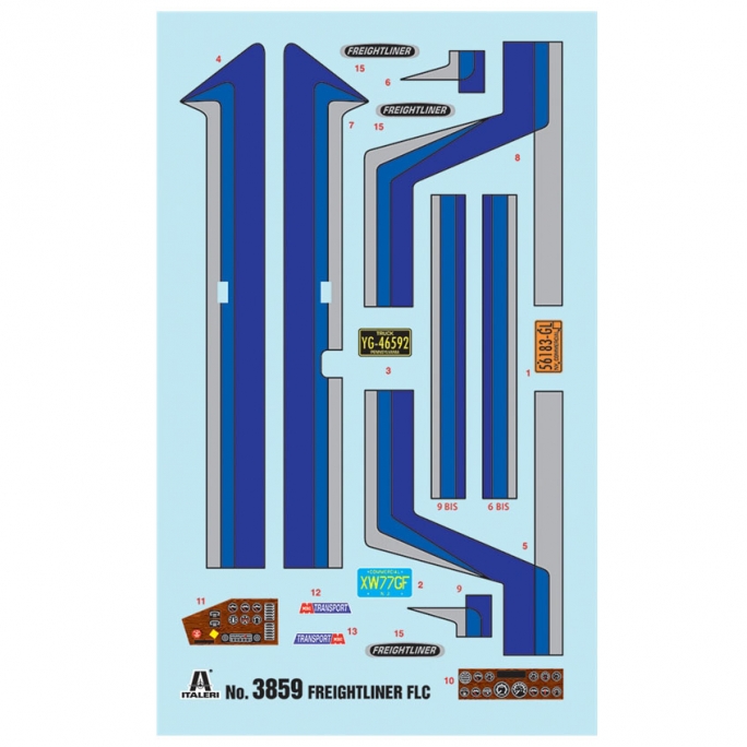 Camion américain Freightliner FLC maquette à monter-1/24-ITALERI 3859
