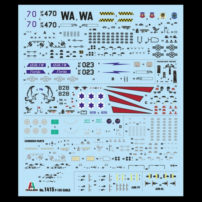 Avion F-15C Eagle - 1/72 - ITALERI 1415