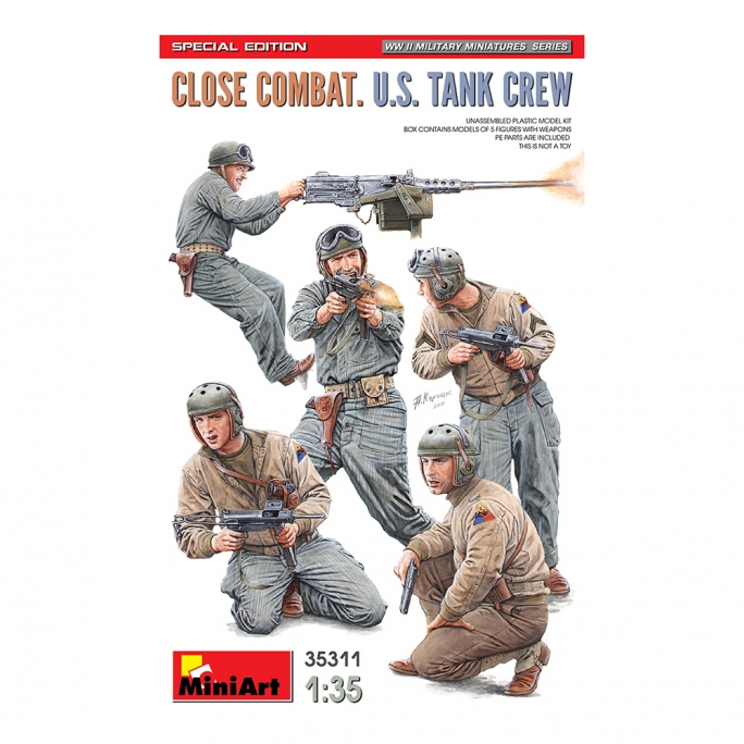 Figurines close combat US Tank crew  - 1/35 - MINIART 35311