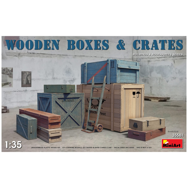 Set de caisses de transport en bois  - 1/35 - MINIART 35581