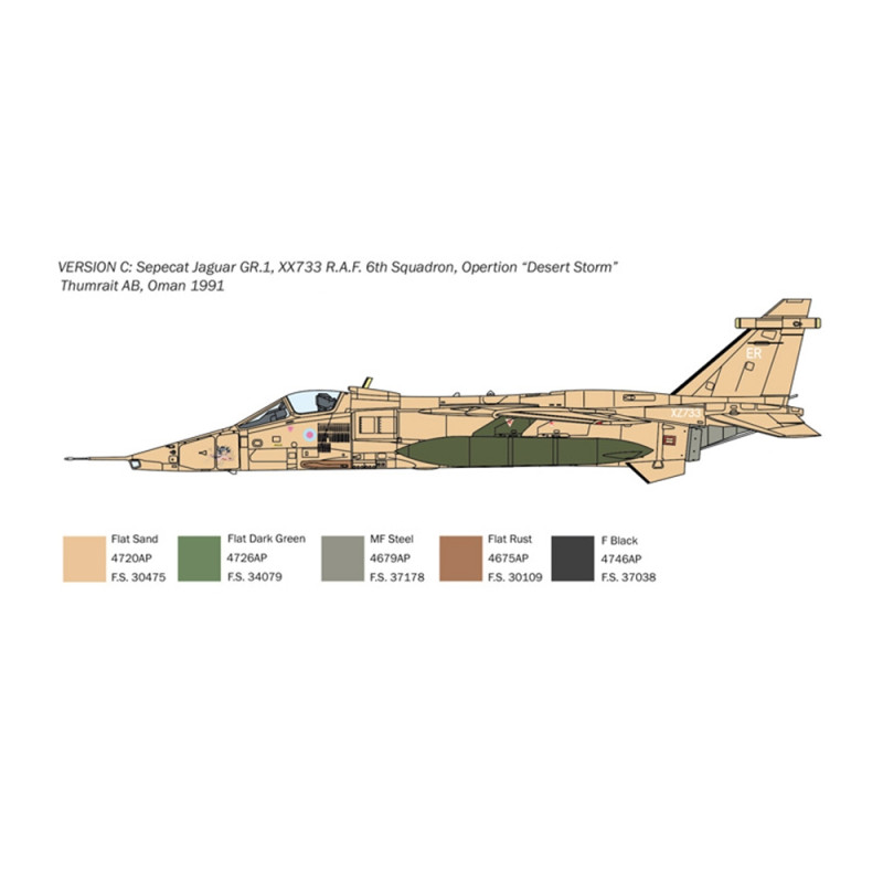 Jaguar GR.1/GR.3 RAF  - ITALERI 1459 - 1/72