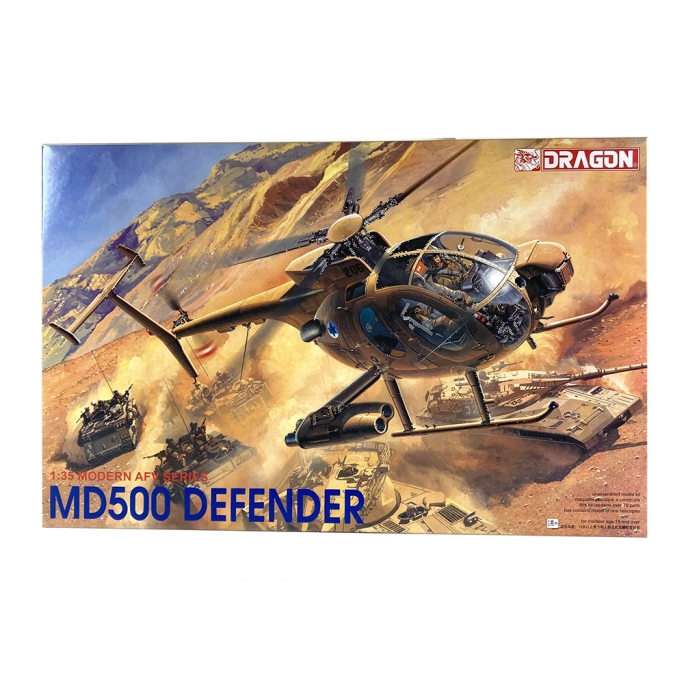 Hélicoptère MD500 Defender - DRAGON 3525 - 1/35