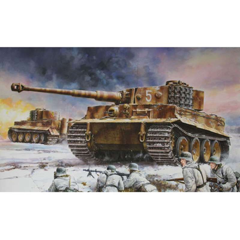 Char / Tank Tiger I Mid Production, Front de l'Est 1944 - DRAGON 6624 - 1/35