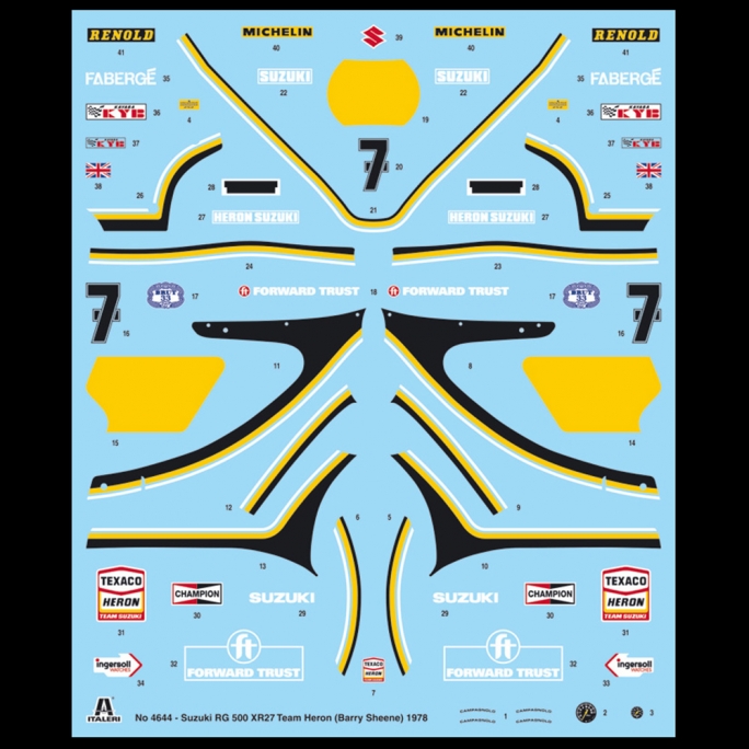 Suzuki RG 500 XR27 "Barry SHEENE" 1978 - ITALERI 4644 - 1/9