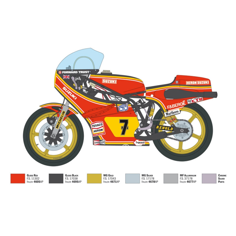 Suzuki RG 500 XR27 "Barry SHEENE" 1978 - ITALERI 4644 - 1/9