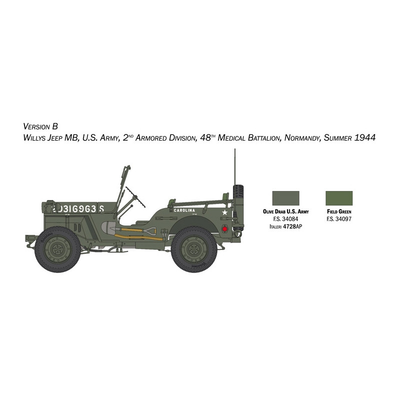 Jeep Willys MB 80e anniversaire - ITALERI 3635 - 1/24