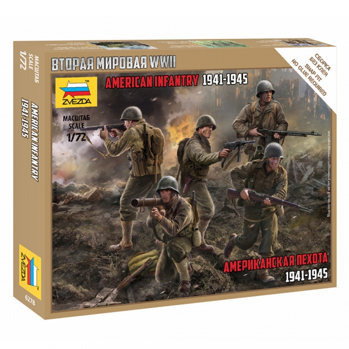 Infanterie américaine 1941-1945 - ZVEZDA 6278 - 1/72